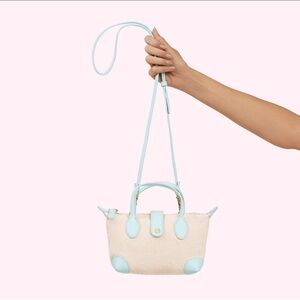 Stoney Clover Lane Canvas Crossbody Pouchette Bag Purse Mini